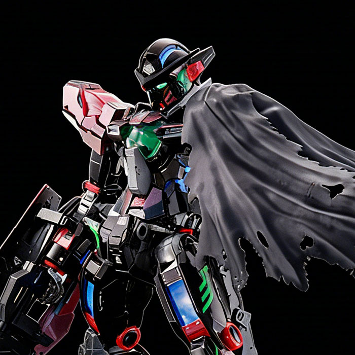 PG 1/60 GN-001 Gundam Exia(Lighting Model) + GN-001RE Gundam Exia Repair Parts(Cyberised Color)