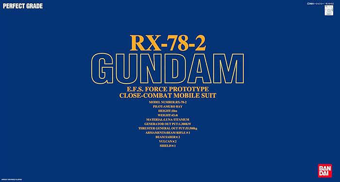 PG 1/60 RX-78-2 Gundam