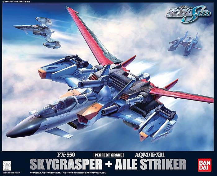 PG 1/60 No.11 AQM/E-X01 Aile Striker + FX-550 Sky Grasper for GAT-X105 Strike Gundam