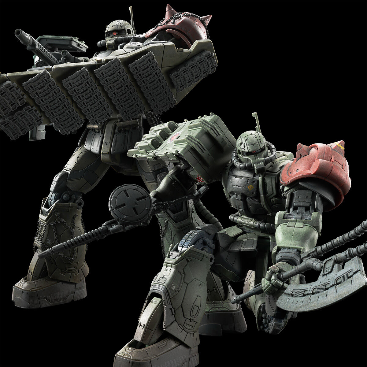 HGRFV 1/144 MS-06F Zaku Ⅱ F Type + Unidentified Type(Kneeland LeSEAN)(Mobile Suit Gundam : Requiem for Vengeance)