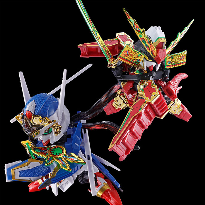 SD Gundam World Heroes Musha Gundam The 78th + Onmitsu Gundam Aerial(Special Coating)