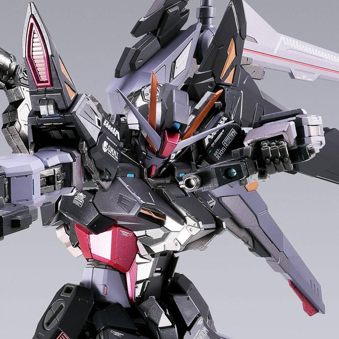 Metal Build GAT-X105E+AQM/E-X09S Strike Noir Gundam(C.E.73 Stargazer 20th Memorial Color)