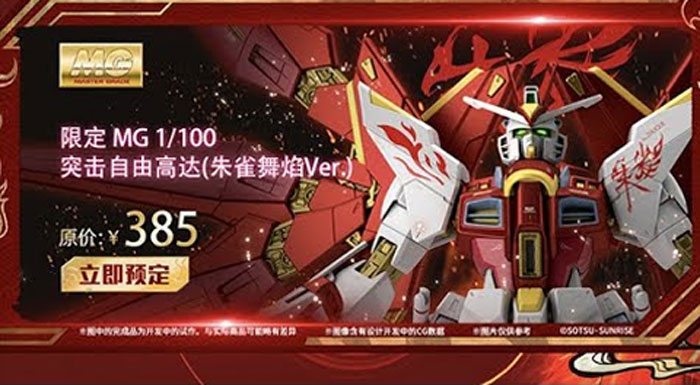 MG ZGMF-X20A 强袭自由高达(1:100 朱雀舞焰)